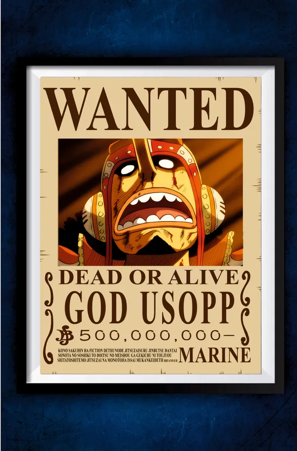 Multicolor_Acrylic_God_Usopp_Wanted_One_Piece_Poster_For_Home_Decor