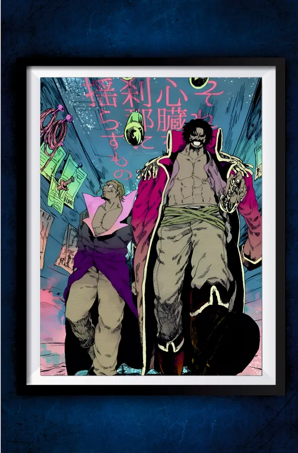 Multicolor_Acrylic_Gol_D_Roger_With_Silver_Rayleigh_One_Piece_Poster_For_Home_Decor