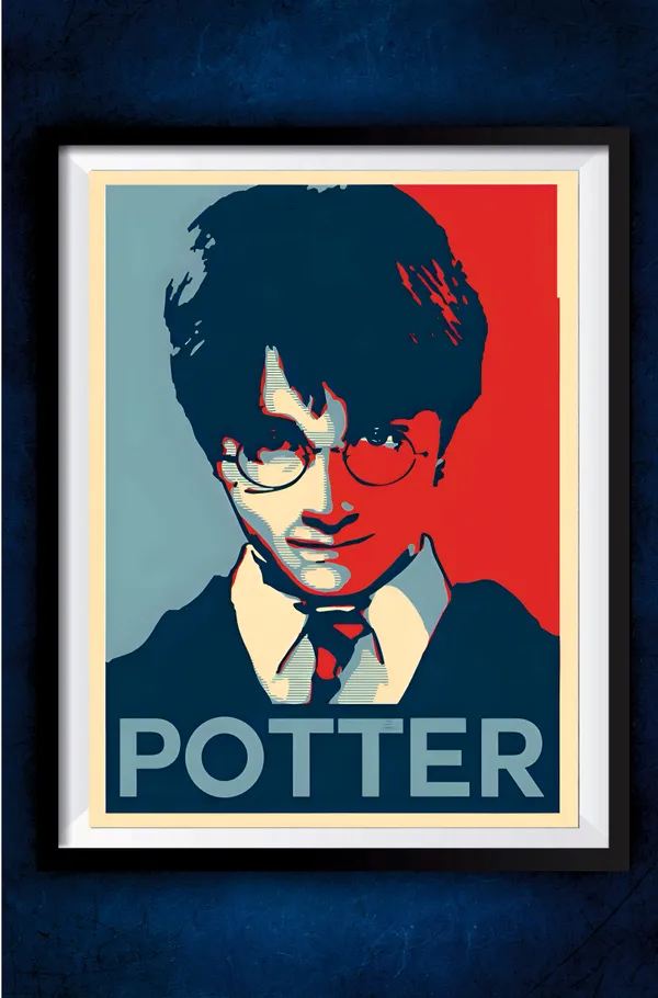 Multicolor_Acrylic_Harry_And_Blue_Artstyle_Harry_Potter_Poster_For_Home_Decor