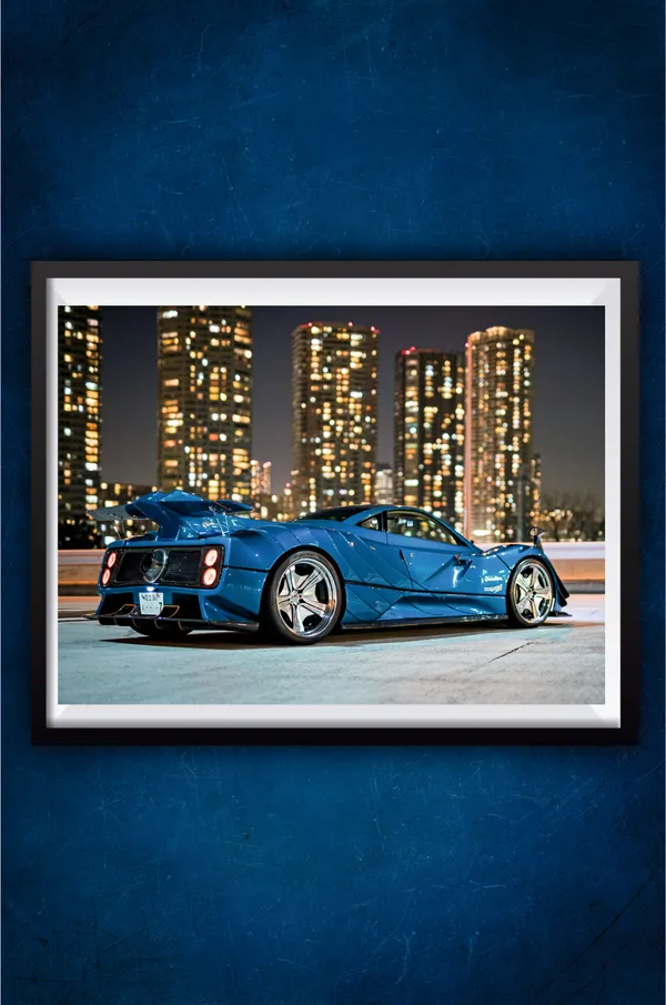 Multicolor_Acrylic_Japanese_Super_Car_In_Blue_Cars_Poster_For_Home_Decor
