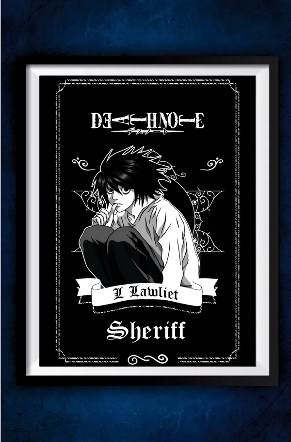 Multicolor_Acrylic_L_Death_Note_Anime_Poster_For_Home_Decor