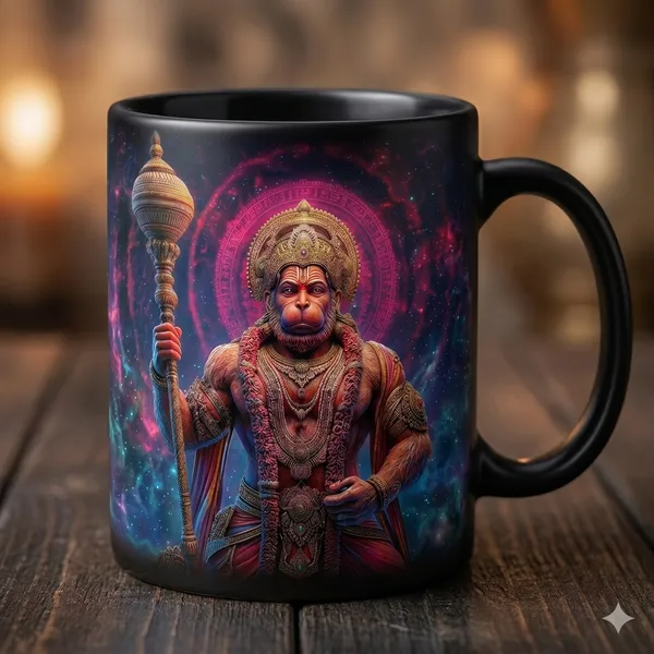 Multicolor_Ceramic_Hanuman_Deity_Ceramic_And_Cosmic_Design_Coffee_Mug