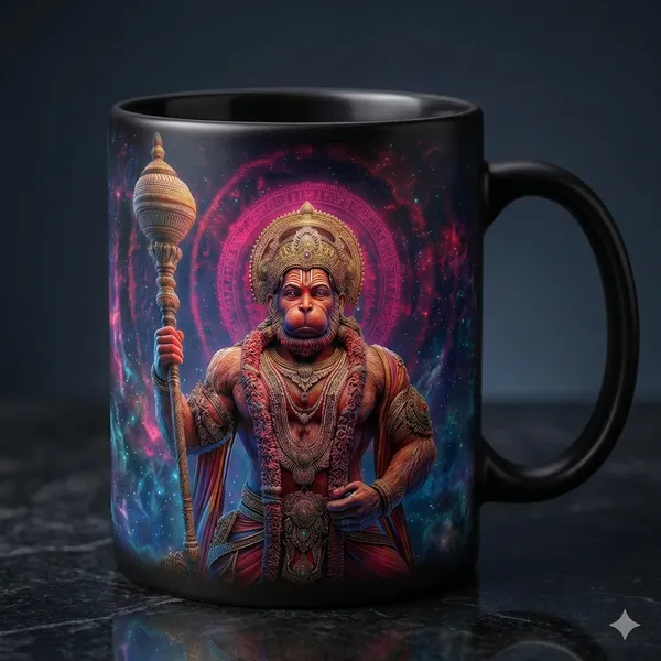 Multicolor_Ceramic_Hanuman_Deity_Ceramic_And_Cosmic_Design_Coffee_Mug