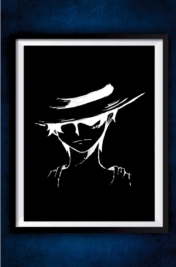 Multicolor_Acrylic_Luffy_And_White_One_Piece_Poster_For_Home_Decor
