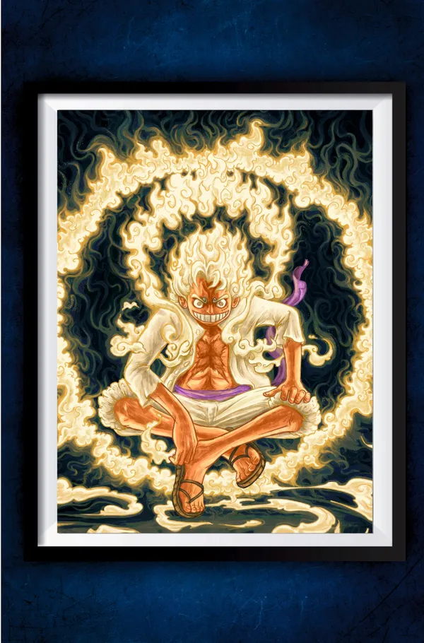 Multicolor_Acrylic_Luffy_Gear_5_Art_One_Piece_Poster_For_Home_Decor