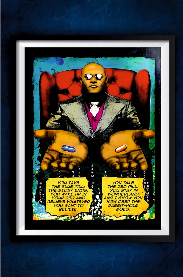Multicolor_Acrylic_Matrix_And_Blue_Pill_Movie_Poster_For_Home_Decor