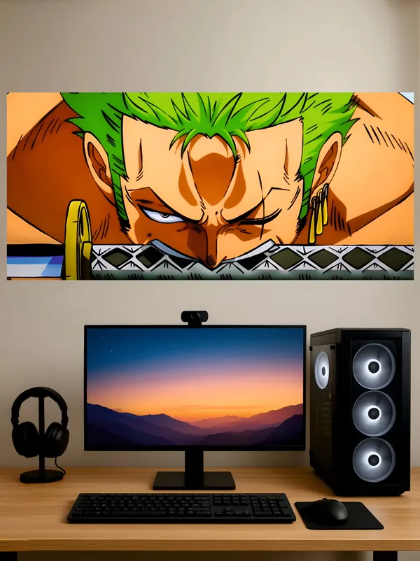 Multicolor_Acrylic_Zoro_Three_Sword_Style_Split_Poster_For_Home_Decor