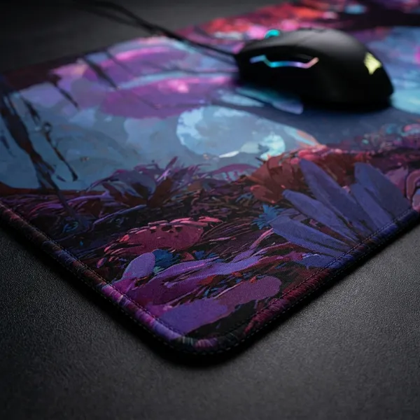 Multicolor_Extended_Gaming_Mouse_Pad_Fantasy_Forest_Design_Desk_Mat