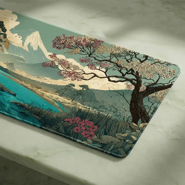 Multicolor_Japanese_Landscape_Extended_Gaming_Mouse_Pad_Desk_Mat_With_Artistic_Nature_Scene
