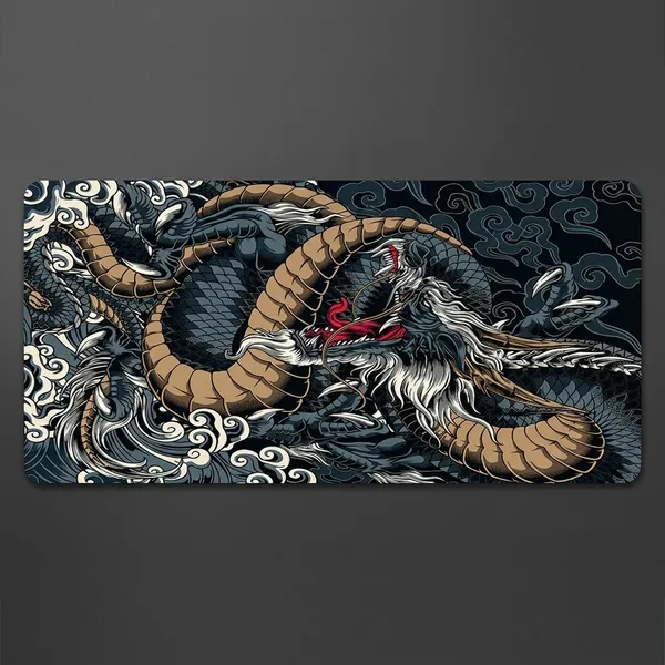 Multicolor_Large_Extended_Gaming_Mouse_Pad_Traditional_Asian_Dragon_Design