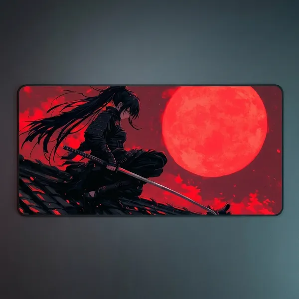 Red_Large_Gaming_Mouse_Pad_Samurai_Design
