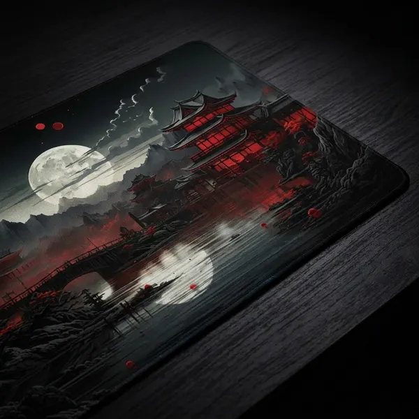 Multicolor_Large_Extended_Gaming_Mouse_Pad_With_Dark_Gothic_Castle_Design