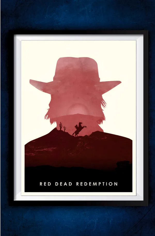 Multicolor_Acrylic_Dead_Emption_Games_Poster_For_Home_Decor