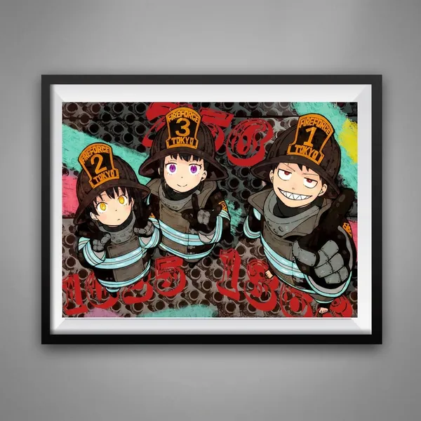Multicolor_Acrylic_Fire_Force_Poster_For_Home_Decor