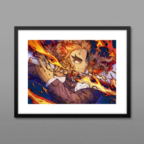 Multicolor_Acrylic_Kojuro_Sengoku_With_Sword_Poster_For_Home_Decor