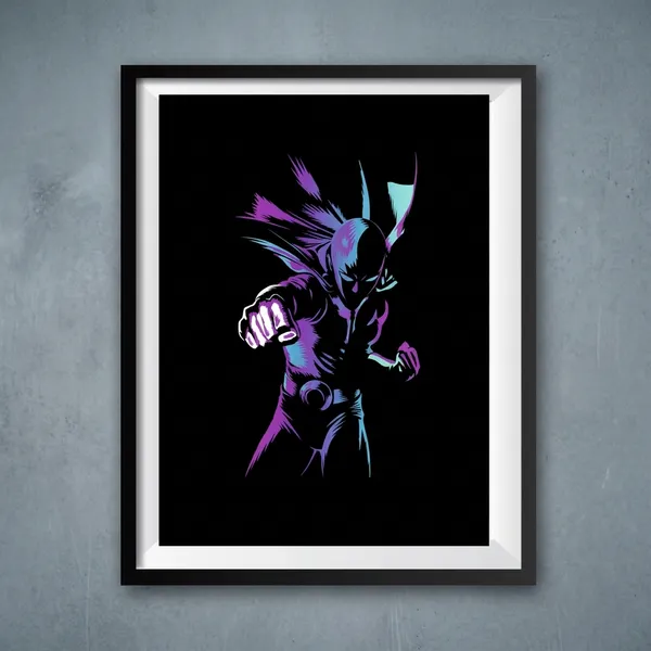 Multicolor_Acrylic_Saitama_Punch_Poster_For_Home_Decor