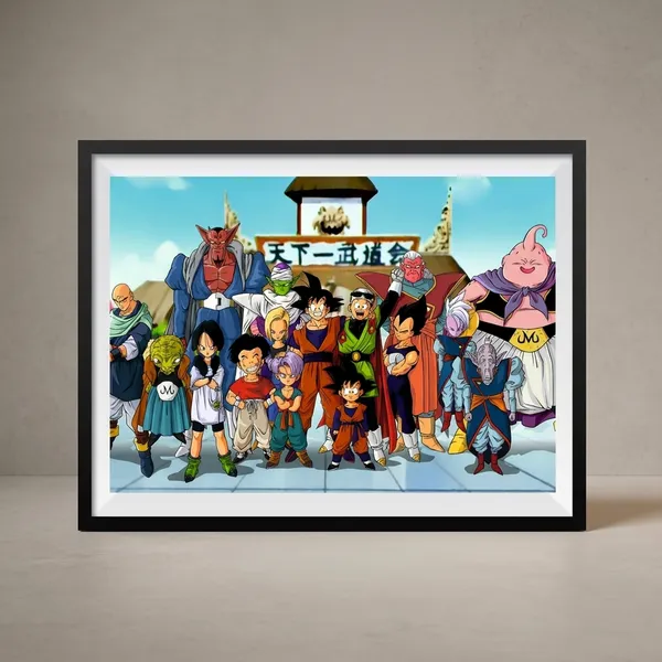 Multicolor_Acrylic_Dragon_Ball_Z_All_Character_Poster_For_Home_Decor