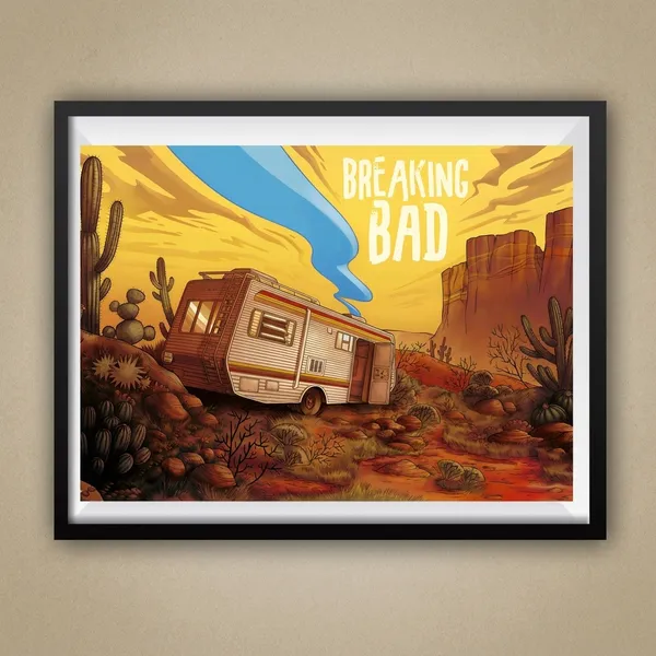 Multicolor_Acrylic_Breaking_Bad_Van_Art_Breaking_Bad_Poster_For_Home_Decor