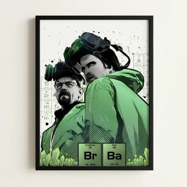 Multicolor_Acrylic_Walter_White_Jesse_Art_Breaking_Bad_Poster_For_Home_Decor