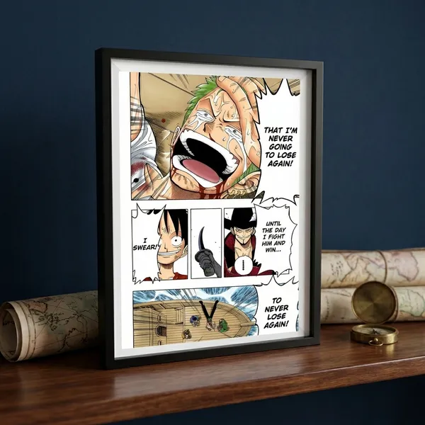 Multicolor_Acrylic_I'M_Never_Going_To_Lose_Again_Zoro_One_Piece_Poster_For_Home_Decor