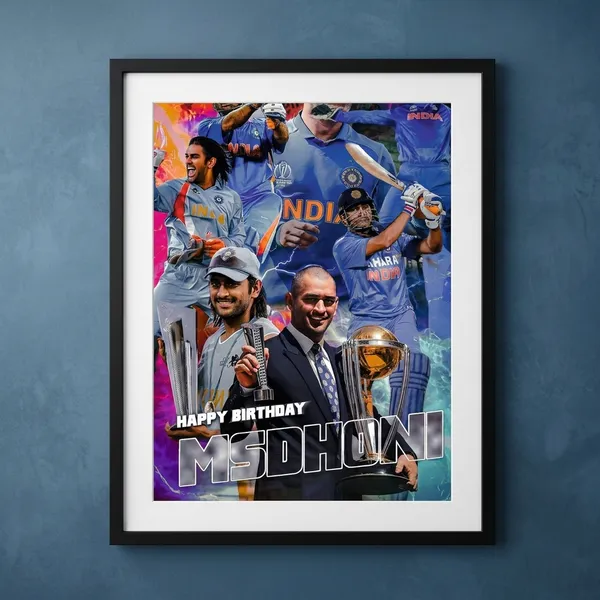 Multicolor_Acrylic_Ms_Dhoni_Birthday_Special_Thala_Poster_For_Home_Decor