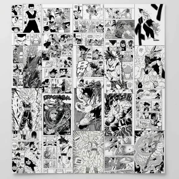 Multicolor_Acrylic_Dragon_Ball_Z_Manga_Panel_Collage_Kit_Poster_For_Home_Decor