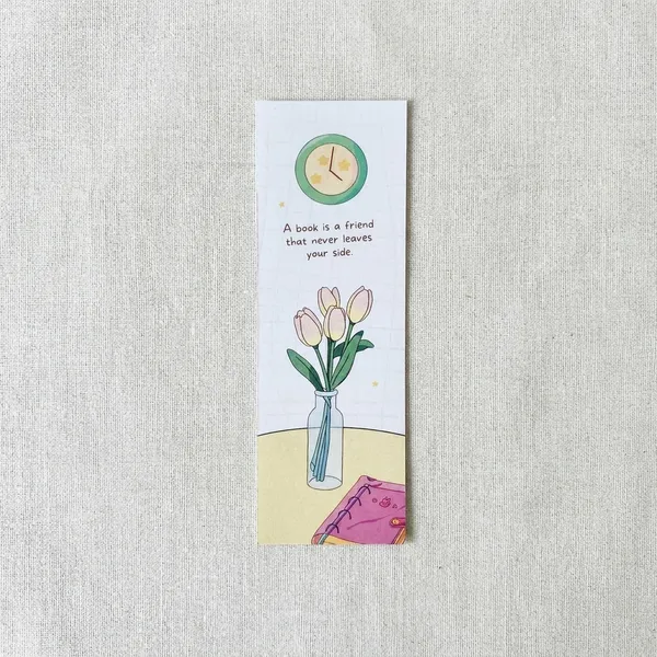 Multicolor_Acrylic_A_Book_Is_A_Friend_Bookmark_Motivation_Poster_For_Home_Decor