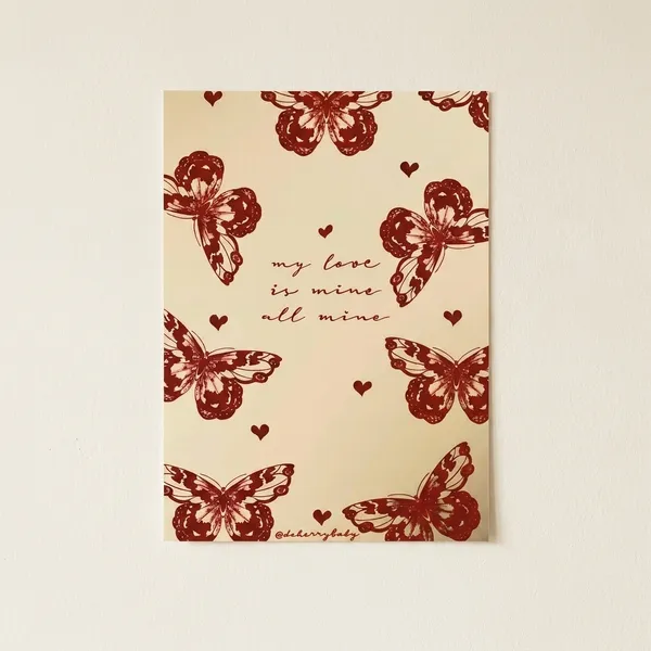Multicolor_Acrylic_My_Love_Is_Mine_Aesthetic_Poster_For_Home_Decor