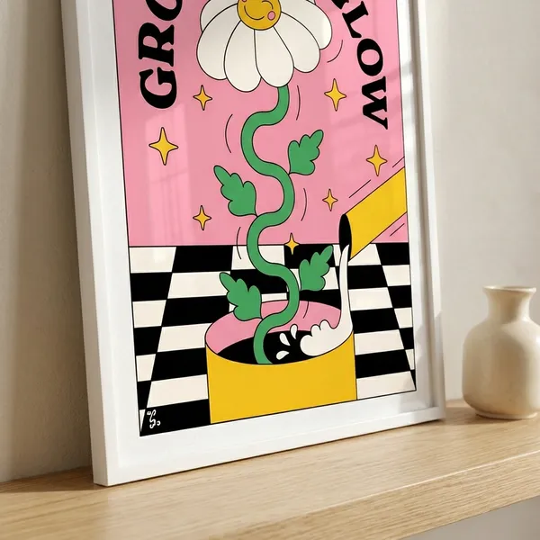 Multicolor_Acrylic_Glow_And_Glow_Aesthetic_Flower_Poster_For_Home_Decor