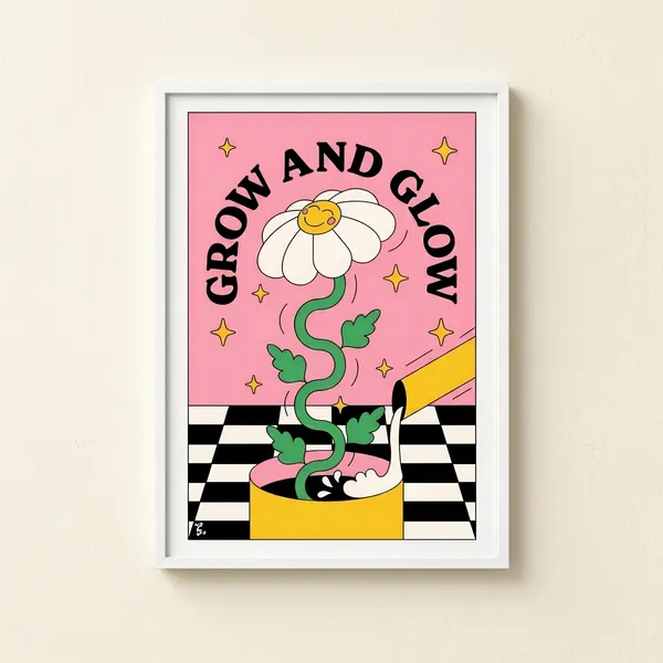 Multicolor_Acrylic_Glow_And_Glow_Aesthetic_Flower_Poster_For_Home_Decor