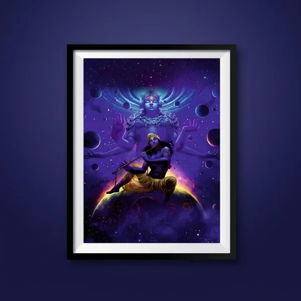 Multicolor_Acrylic_Lord_Krishna_Playing_Flute_Devotional_Poster_For_Home_Decor
