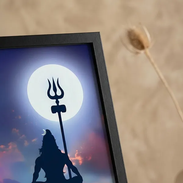 Multicolor_Acrylic_Devon_Ke_Dev_Mahadev_Meditating_Devotional_Poster_For_Home_Decor
