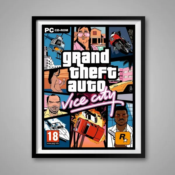 Multicolor_Acrylic_Gta_Vice_City_Banner_Games_Poster_For_Home_Decor