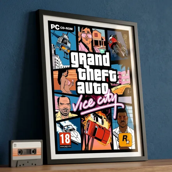 Multicolor_Acrylic_Gta_Vice_City_Banner_Games_Poster_For_Home_Decor