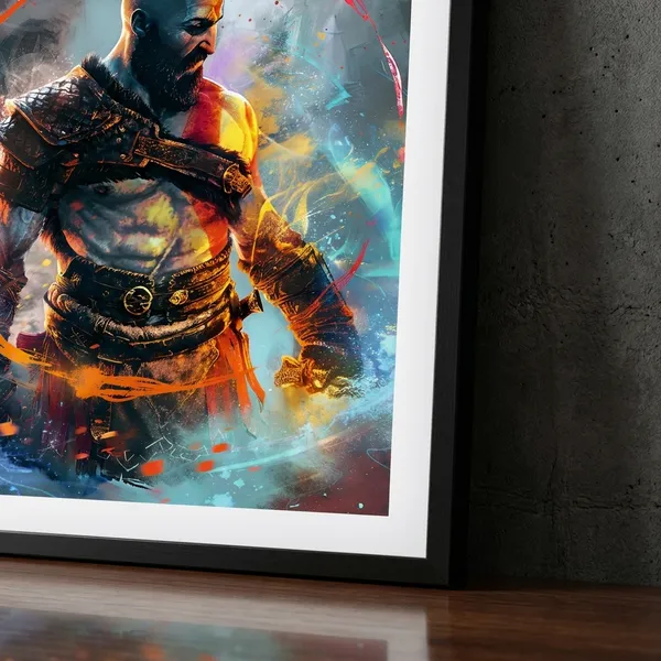 Multicolor_Acrylic_God_Of_War_Kratos_Games_Poster_For_Home_Decor