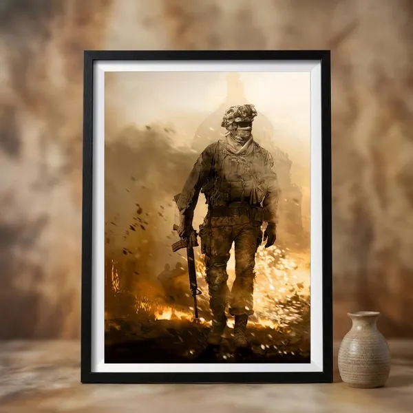 Multicolor_Acrylic_Call_Of_Duty_Modern_Warfare_Games_Poster_For_Home_Decor
