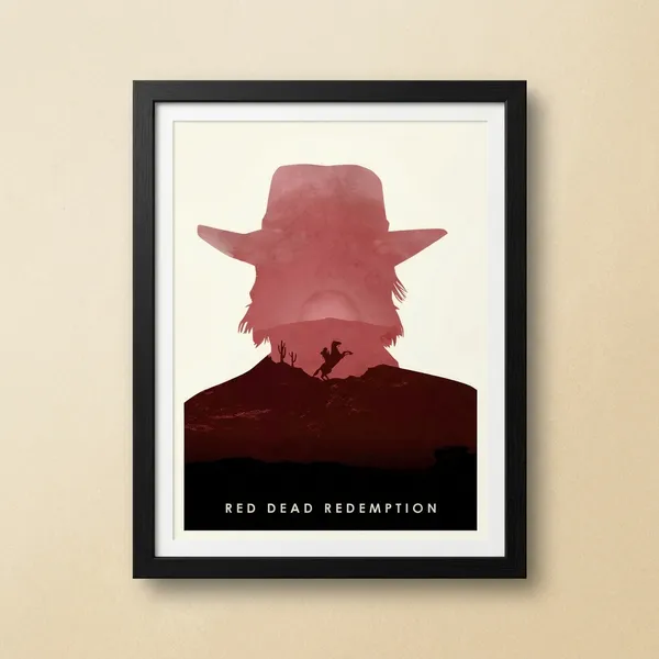 Multicolor_Acrylic_Dead_Emption_Games_Poster_For_Home_Decor