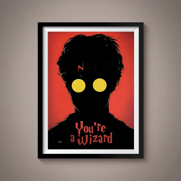 Multicolor_Acrylic_You_Are_A_Wizard_Harry_Potter_Poster_For_Home_Decor