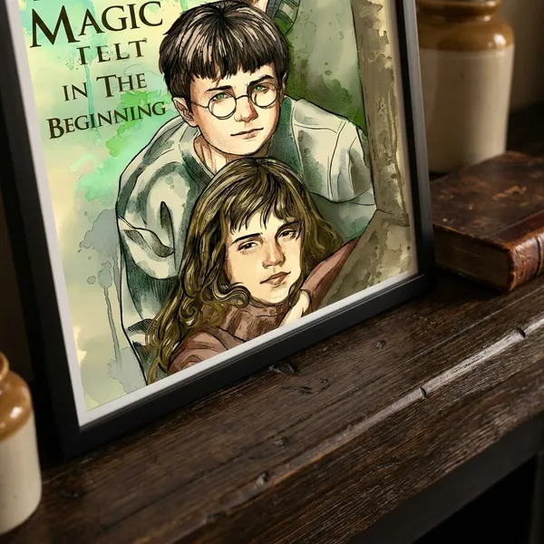 Multicolor_Acrylic_Harry_Ron_And_Hermione_Harry_Potter_Poster_For_Home_Decor