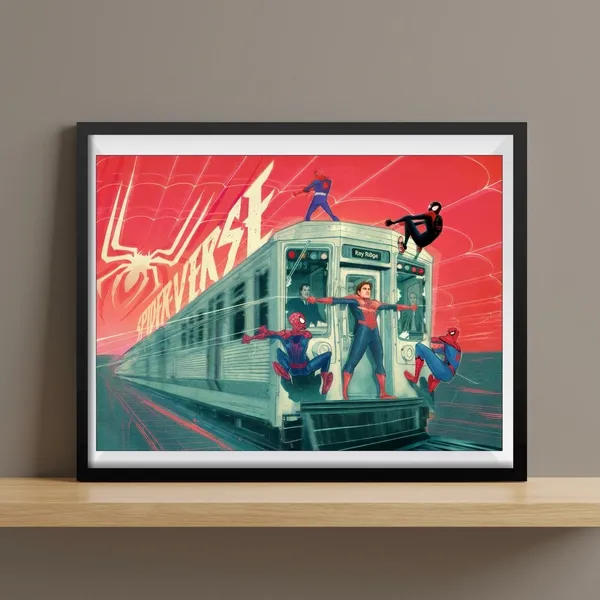 Multicolor_Acrylic_Spiderman_Verse_Marvel_Poster_For_Home_Decor
