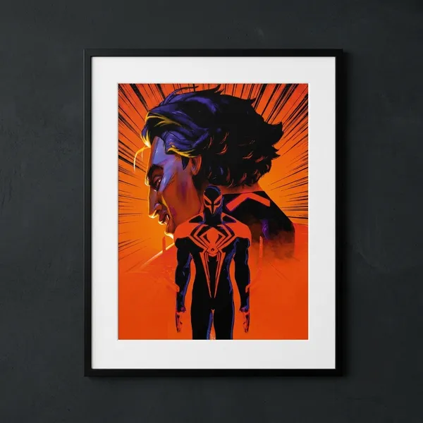 Multicolor_Acrylic_Miguel_O'Hara_Spider_Man_2099_Marvel_Poster_For_Home_Decor