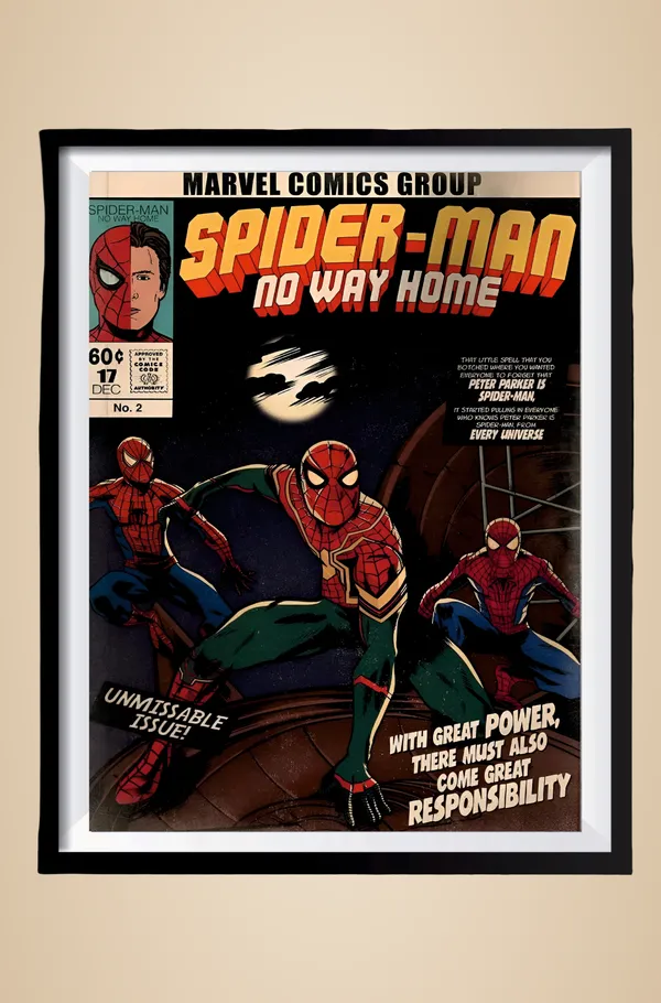 Multicolor_Acrylic_Spiderman_No_Way_Home_Marvel_Poster_For_Home_Decor