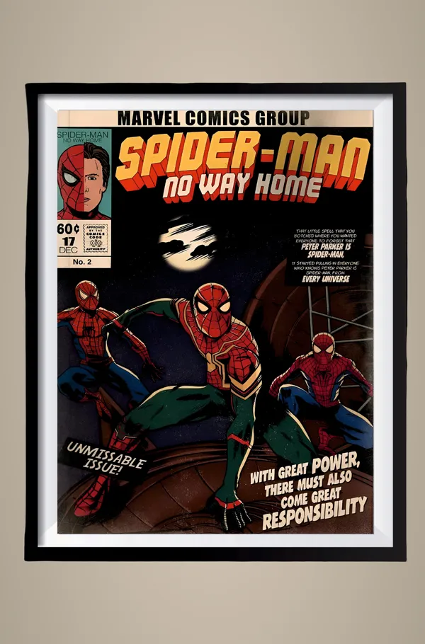 Multicolor_Acrylic_Spiderman_No_Way_Home_Marvel_Poster_For_Home_Decor