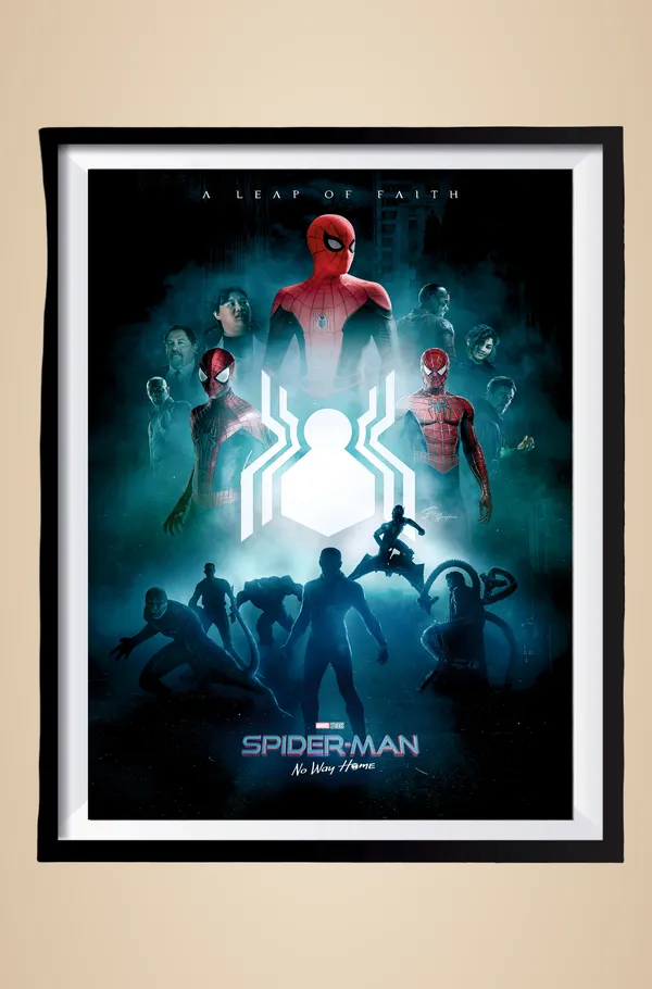 Multicolor_Acrylic_Spiderman_No_Way_Home_Marvel_Poster_For_Home_Decor