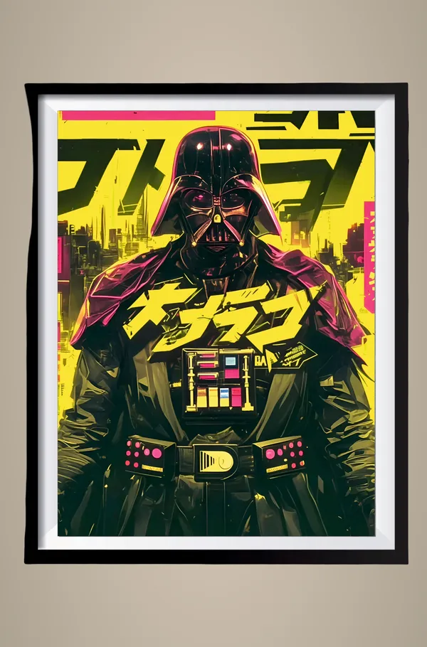 Multicolor_Acrylic_Darth_Vader_Art_Star_Wars_Poster_For_Home_Decor