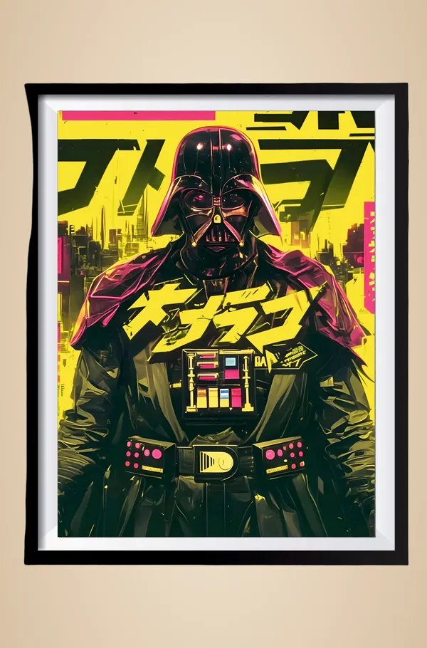 Multicolor_Acrylic_Darth_Vader_Art_Star_Wars_Poster_For_Home_Decor
