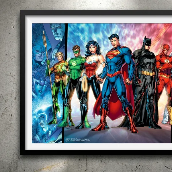 Multicolor_Acrylic_All_Character_Comic_Style_Dc_Poster_For_Home_Decor