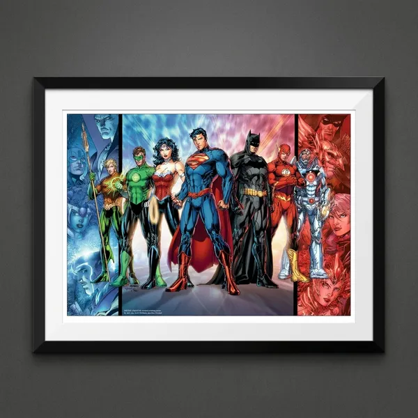 Multicolor_Acrylic_All_Character_Comic_Style_Dc_Poster_For_Home_Decor