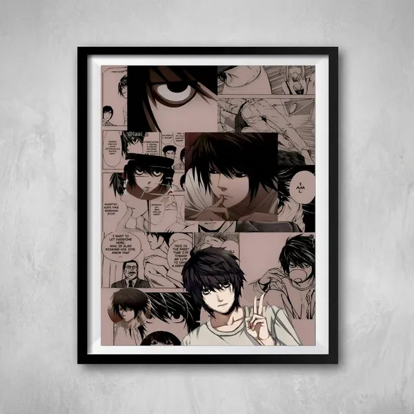 Multicolor_Acrylic_L_Death_Note_Anime_Poster_For_Home_Decor