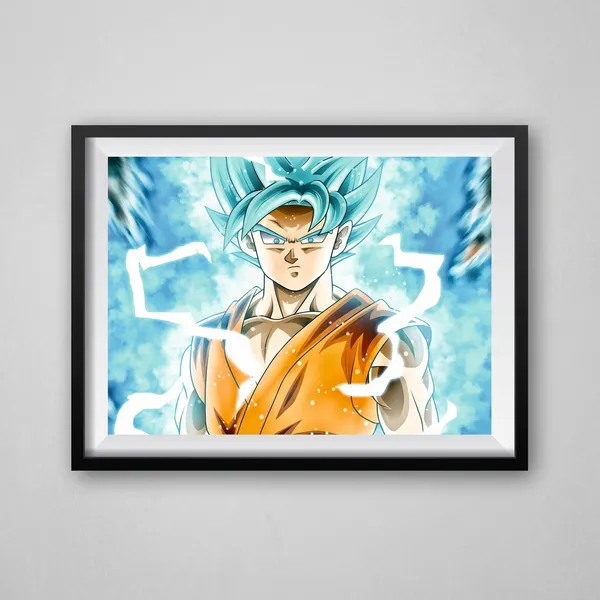 Multicolor_Acrylic_Goku_Blue_Super_Saiyan_God_Poster_For_Home_Decor